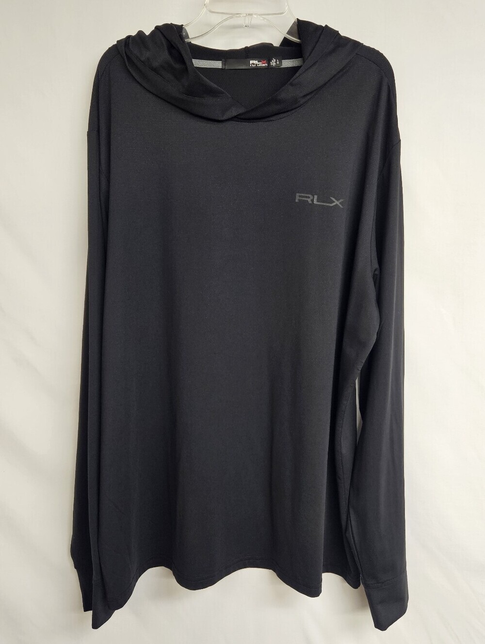 Polo Ralph Lauren L60308 Mens Black Golf Performance Mesh Hoodie Size Medium?